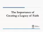 The Importance of Creating a Legacy of Faith