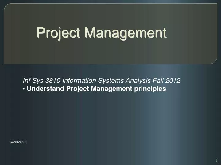 project management