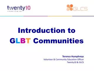 Introduction to G L B T Communities