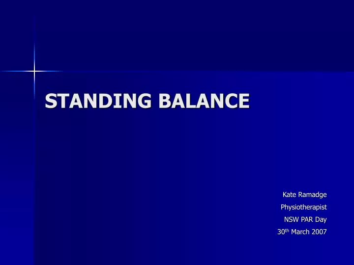 standing balance