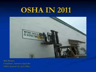 OSHA IN 2011