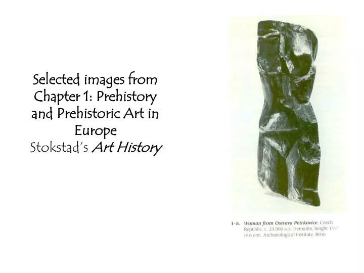 selected images from chapter 1 prehistory and prehistoric art in europe stokstad s art history