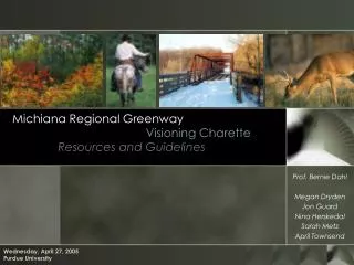 Michiana Regional Greenway Visioning Charette Resources and Guidelines