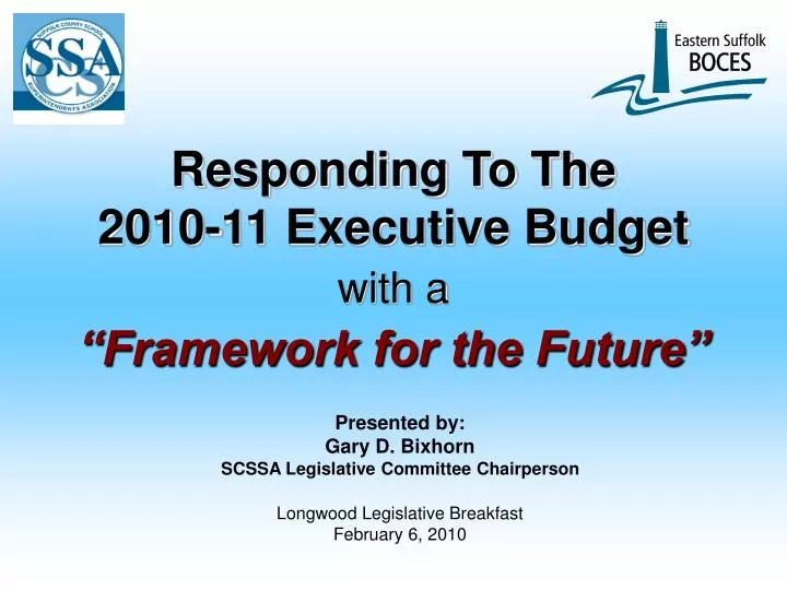 responding to the 2010 11 executive budget