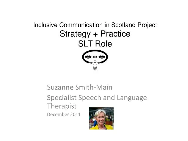 inclusive communication in scotland project strategy practice slt role