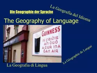 the geography of language