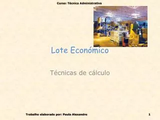 lote econ mico