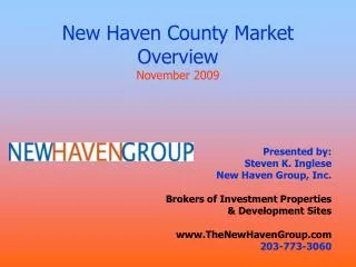 New Haven County Market Overview November 2009