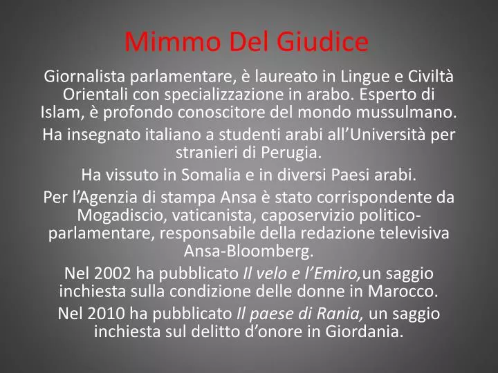 mimmo del giudice