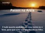Passos na Areia - slide 1