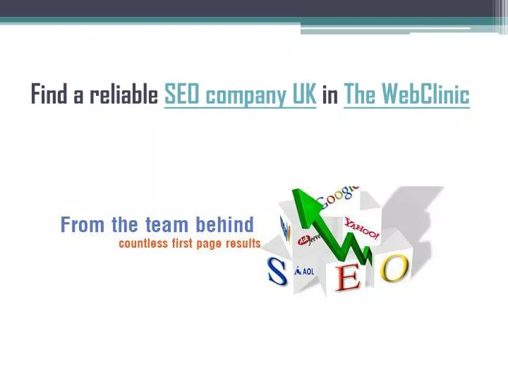 find a reliable seo company uk in the webclinic