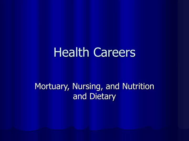 health careers