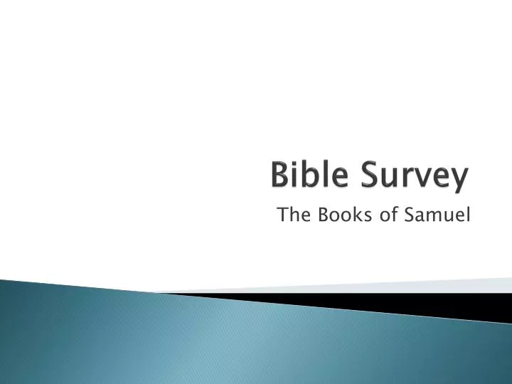 bible survey