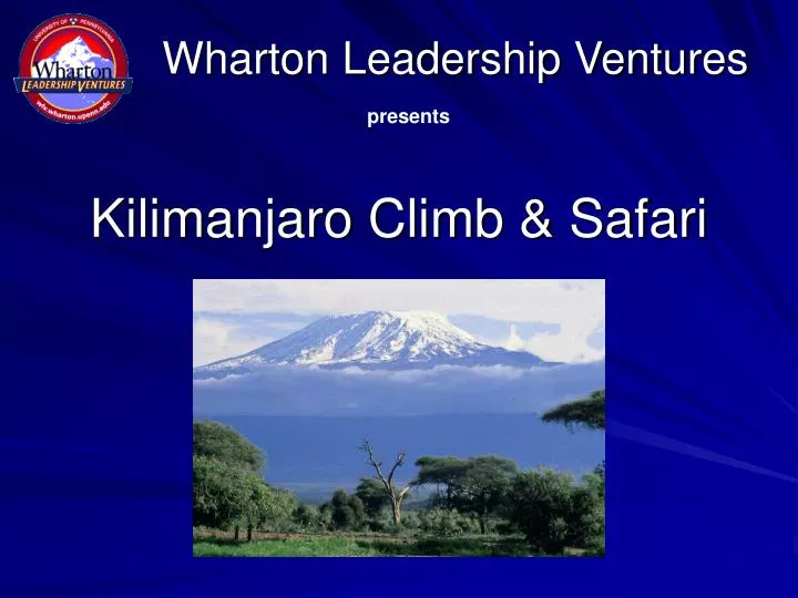 kilimanjaro climb safari