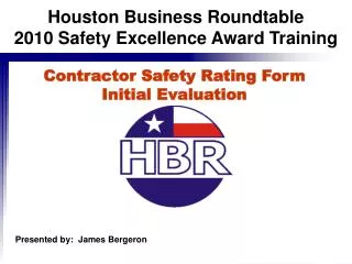 Contractor Safety Rating Form Initial Evaluation