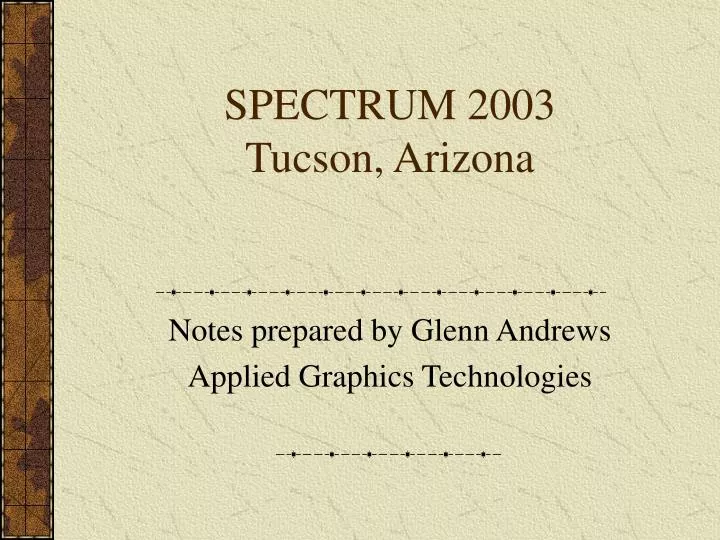 spectrum 2003 tucson arizona