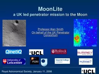 MoonLite a UK led penetrator mission to the Moon