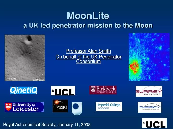 moonlite a uk led penetrator mission to the moon
