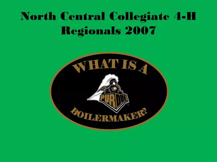 north central collegiate 4 h regionals 2007