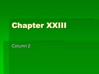 Chapter XXIII