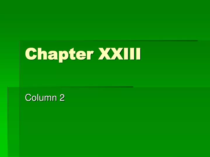 chapter xxiii