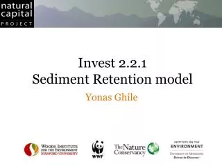 Invest 2.2.1 Sediment Retention model