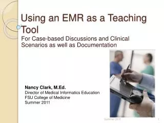 Using an EMR as a Teaching Tool
