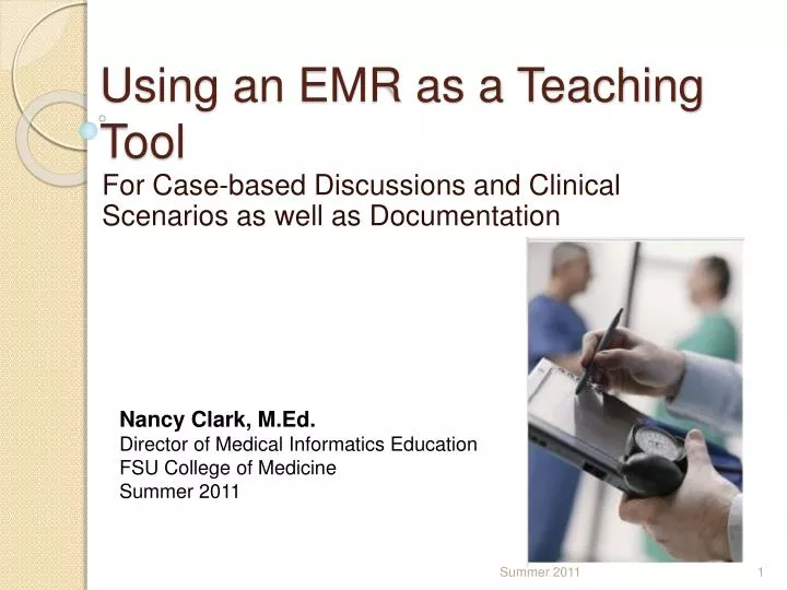 using an emr as a teaching tool
