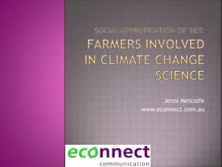 Social appropriation of s&amp;t : farmers involved in climate change science