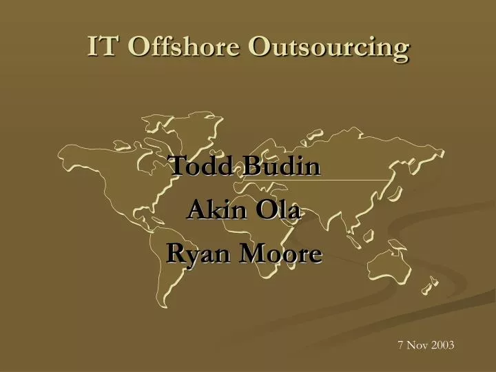 it offshore outsourcing