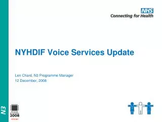 NYHDIF Voice Services Update