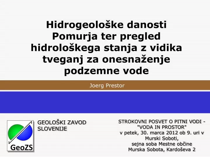 geolo ki zavod slovenije