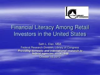 Financial Literacy Among Retail Investors in the United States
