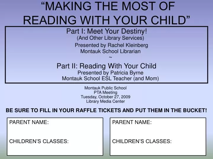 making the most of reading with your child