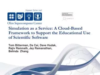 Simulation as a Service: A Cloud-Based Framework to Support the Educational Use of Scientific Software