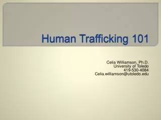 Human Trafficking 101