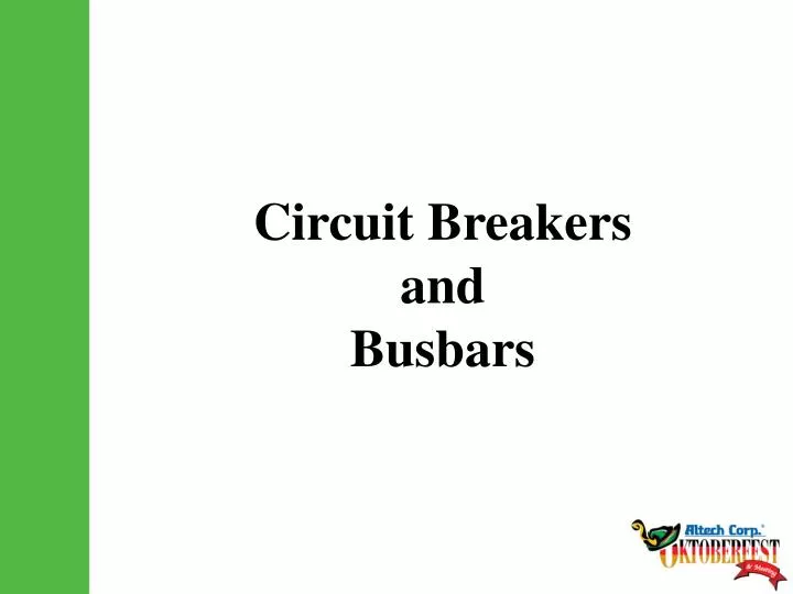 circuit breakers and busbars