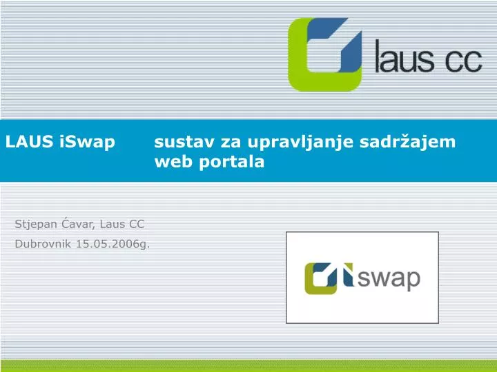 laus iswap sustav za upravljanje sadr ajem web portala