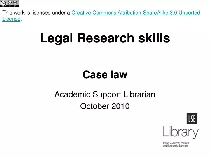 legal research skills