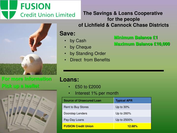 the savings loans cooperative for the people of lichfield cannock chase districts