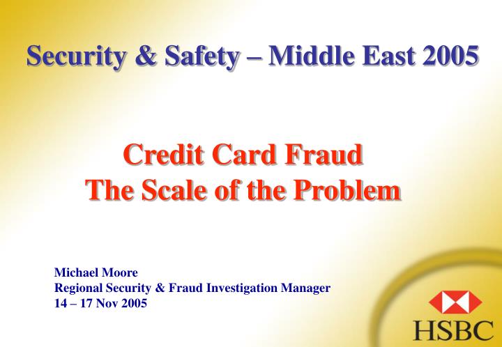 credit card fraud the scale of the problem