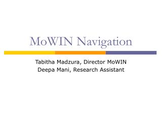 MoWIN Navigation