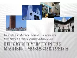 Religious Diversity in the Maghreb – Morocco &amp; tunisia