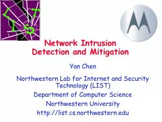 Network Intrusion Detection and Mitigation