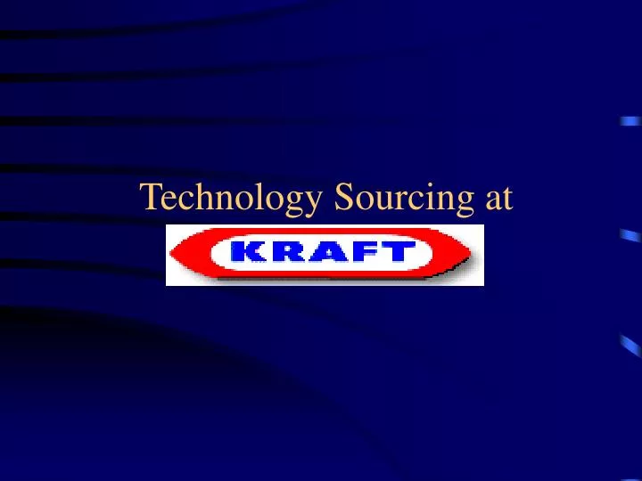technology sourcing at