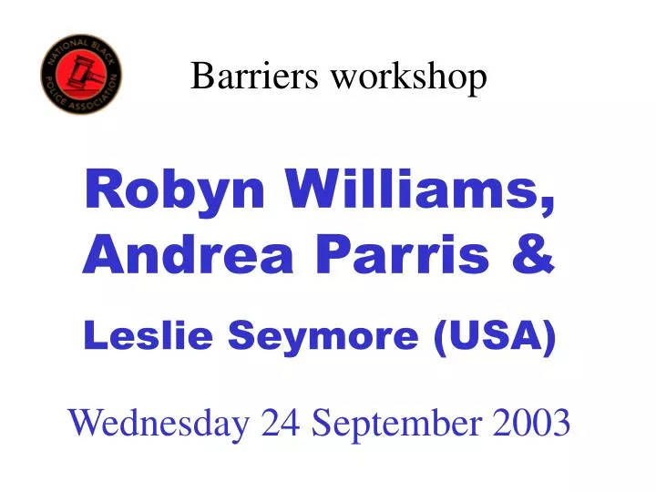 barriers workshop