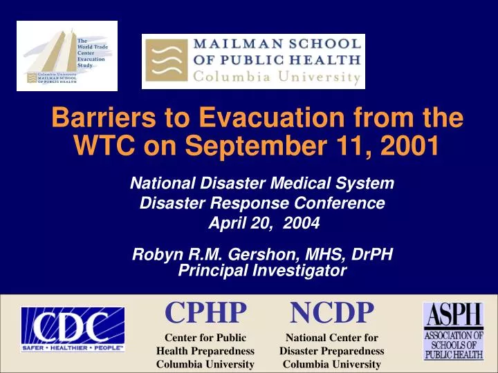 barriers to evacuation from the wtc on september 11 2001