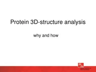 Protein 3D-structure analysis