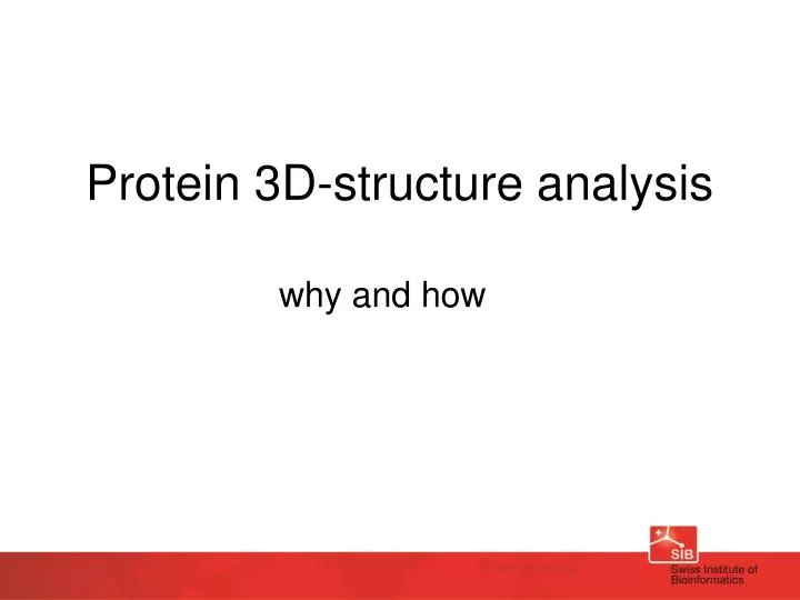 protein 3d structure analysis