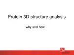 Protein 3D-structure analysis - slide 1
